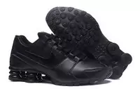 running chaussures nike shox avenue leather rival4 pu balck